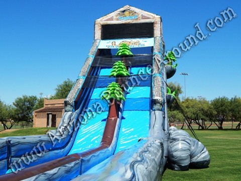 31' Tall Dual Lane Alpine Slide - Snowzilla Slide Rental Phoenix Arizona